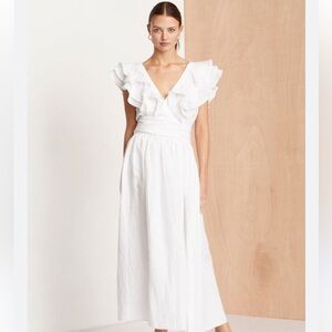 NWT Bec + Bridge Bisou Bisou White Dress Size 6